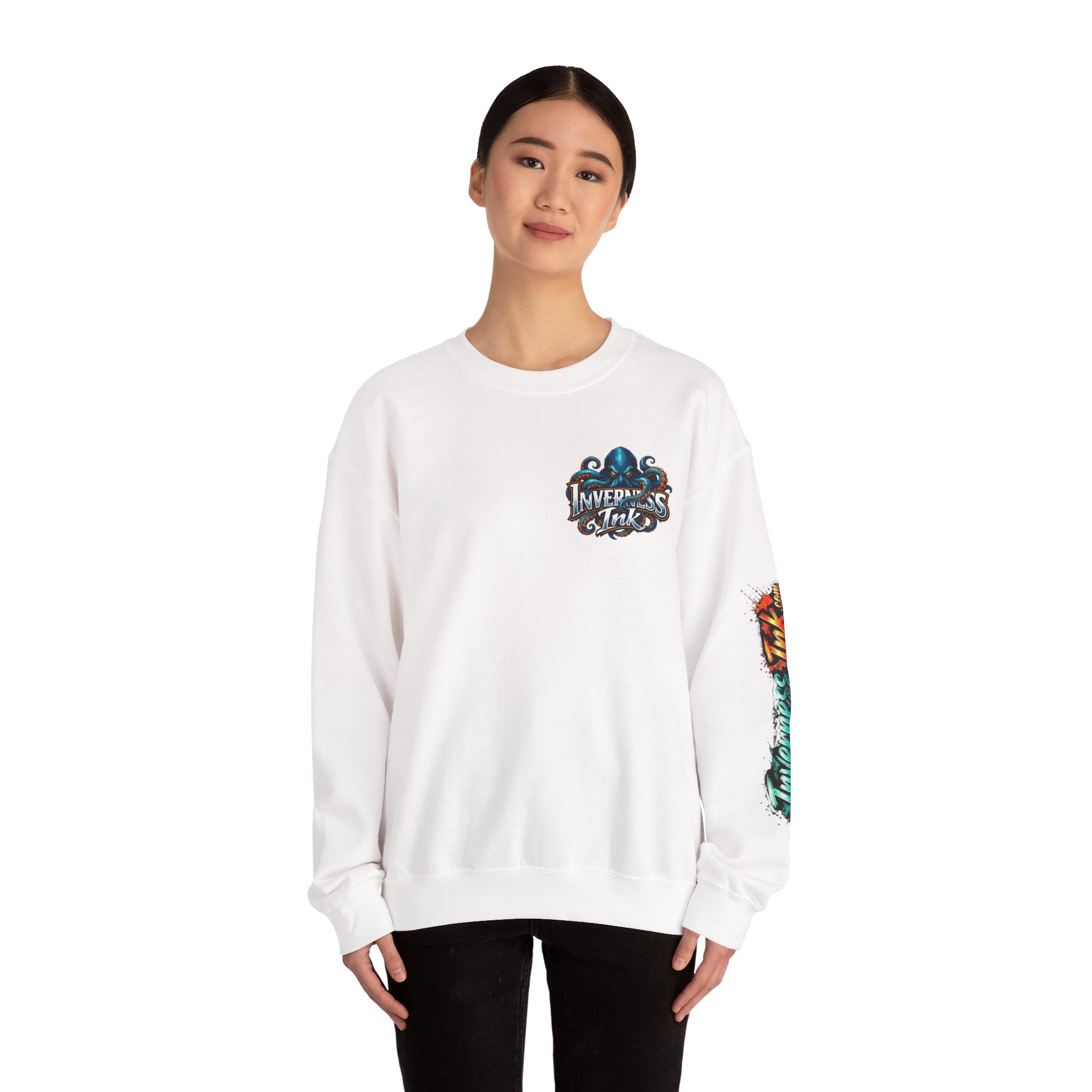 Betta Fish Crewneck Sweatshirt — Colorful Neon Tropical Fish Graphic