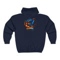 Fire & Ice Guppy – Premium "Neon Flare" Full-Zip Hoodie
