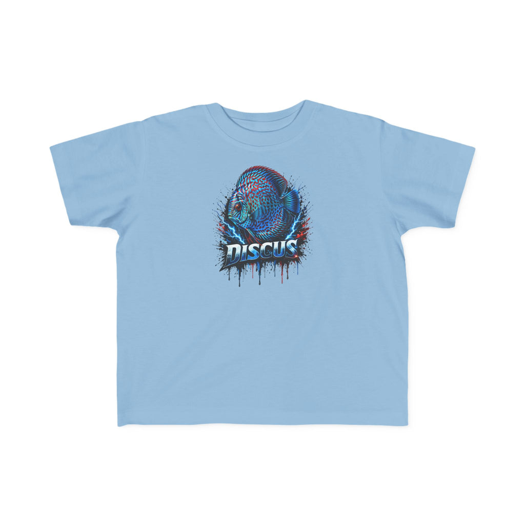 Discus Fish Toddler Tee — Colorful Aquarium Graphic Shirt