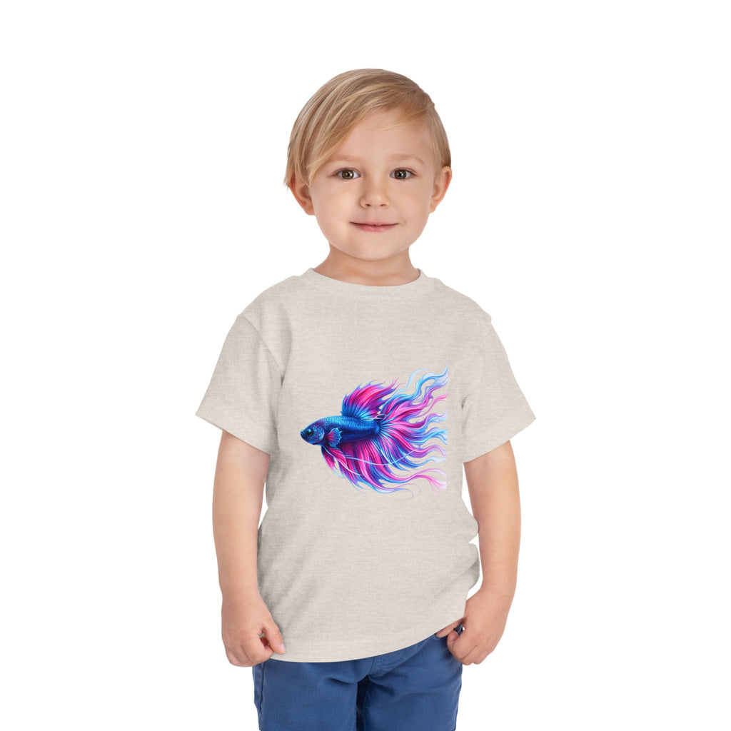Toddler Tee — Colorful Betta Fish Graphic Kids Shirt