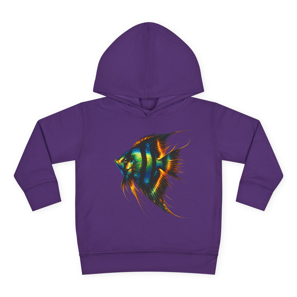 Toddler Hoodie with Colorful Angelfish Graphic
