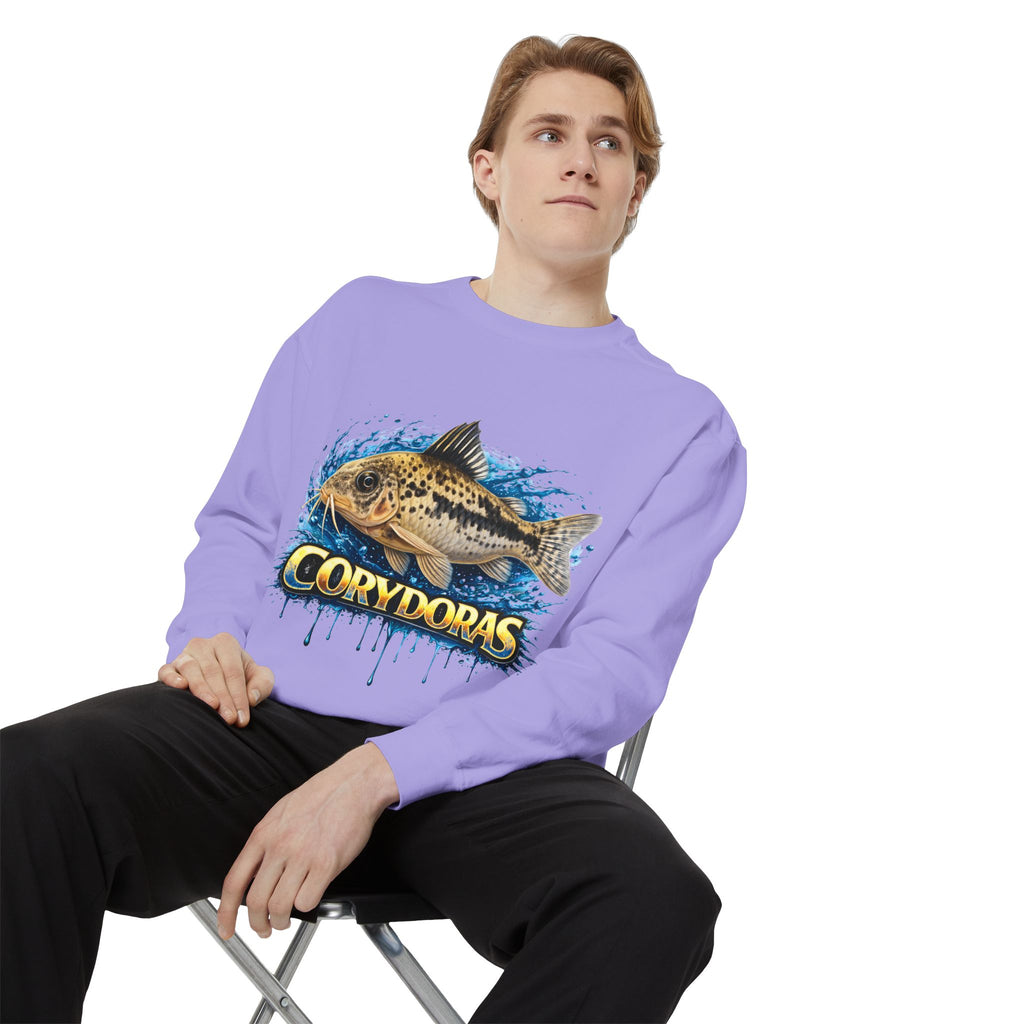 Corydoras Fish Sweatshirt — Aquatic Aquarium Catfish Graphic Crewneck