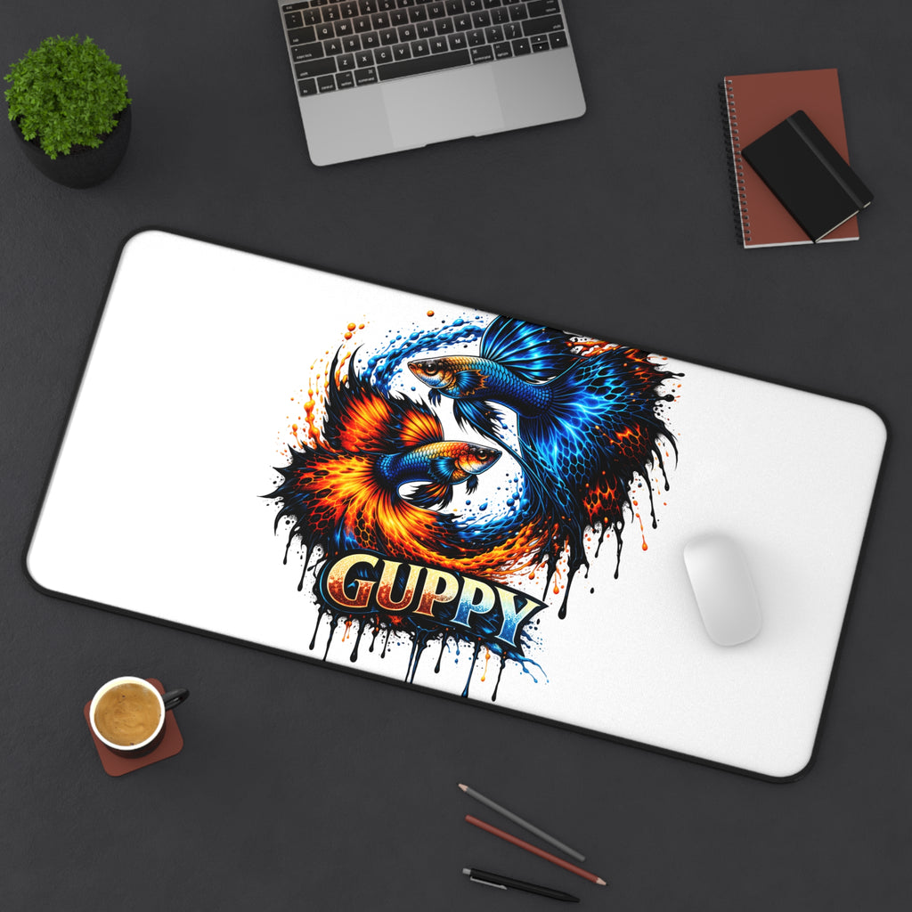 Fire & Ice Guppy – Premium "Infinite Flow" Desk Mat