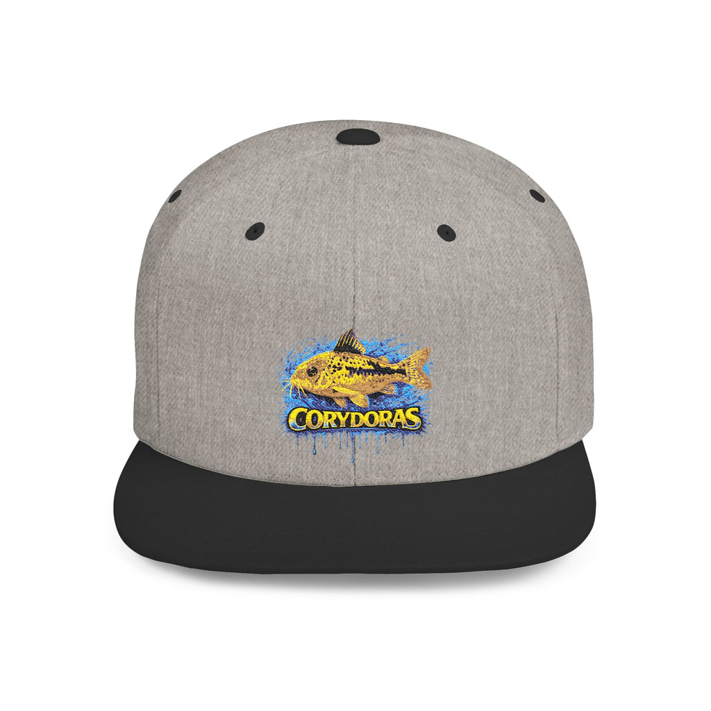 Corydoras Catfish Splash Flat Bill Snapback Hat