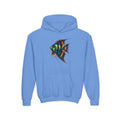 Youth Angelfish Hoodie - Colorful Aquarium Fish Graphic Sweatshirt
