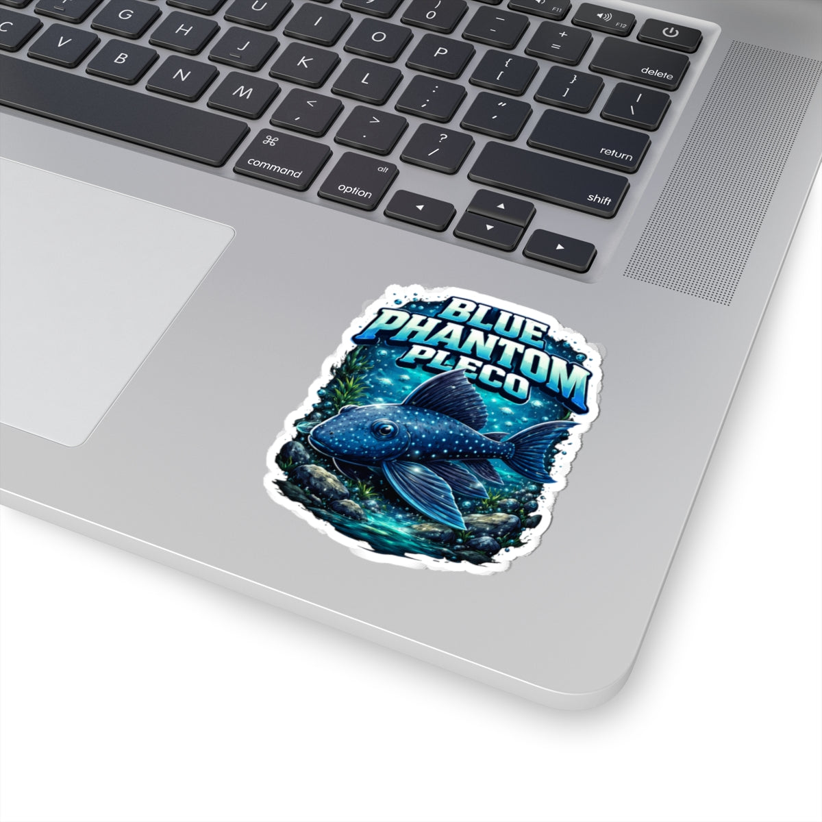 Blue Phantom Pleco Sticker — Aquarium Fish Decal