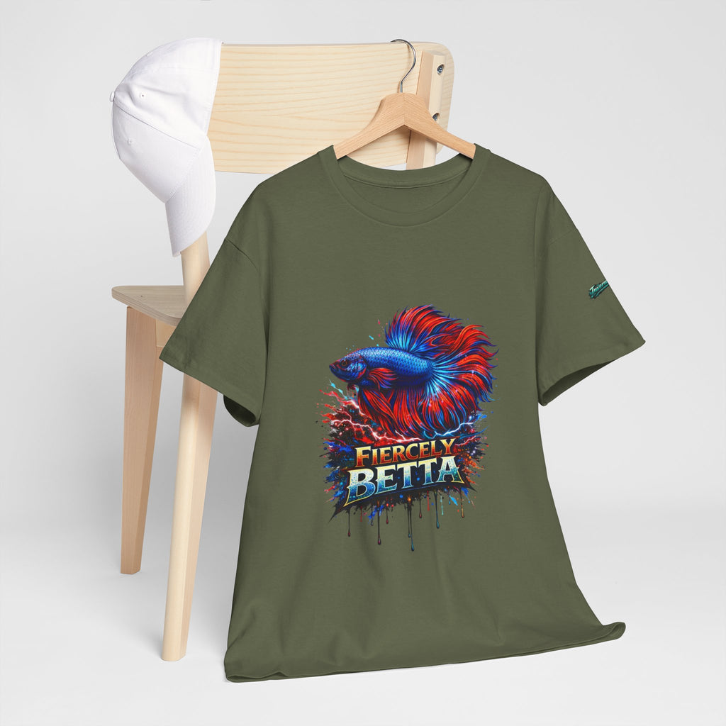Betta Fish T-Shirt — Fiercely Betta Colorful Aquarium Fish Tee
