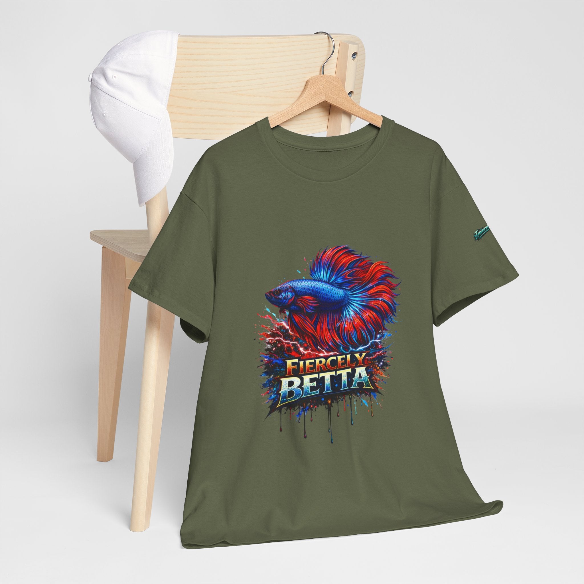 Betta Fish T-Shirt — Fiercely Betta Colorful Aquarium Fish Tee
