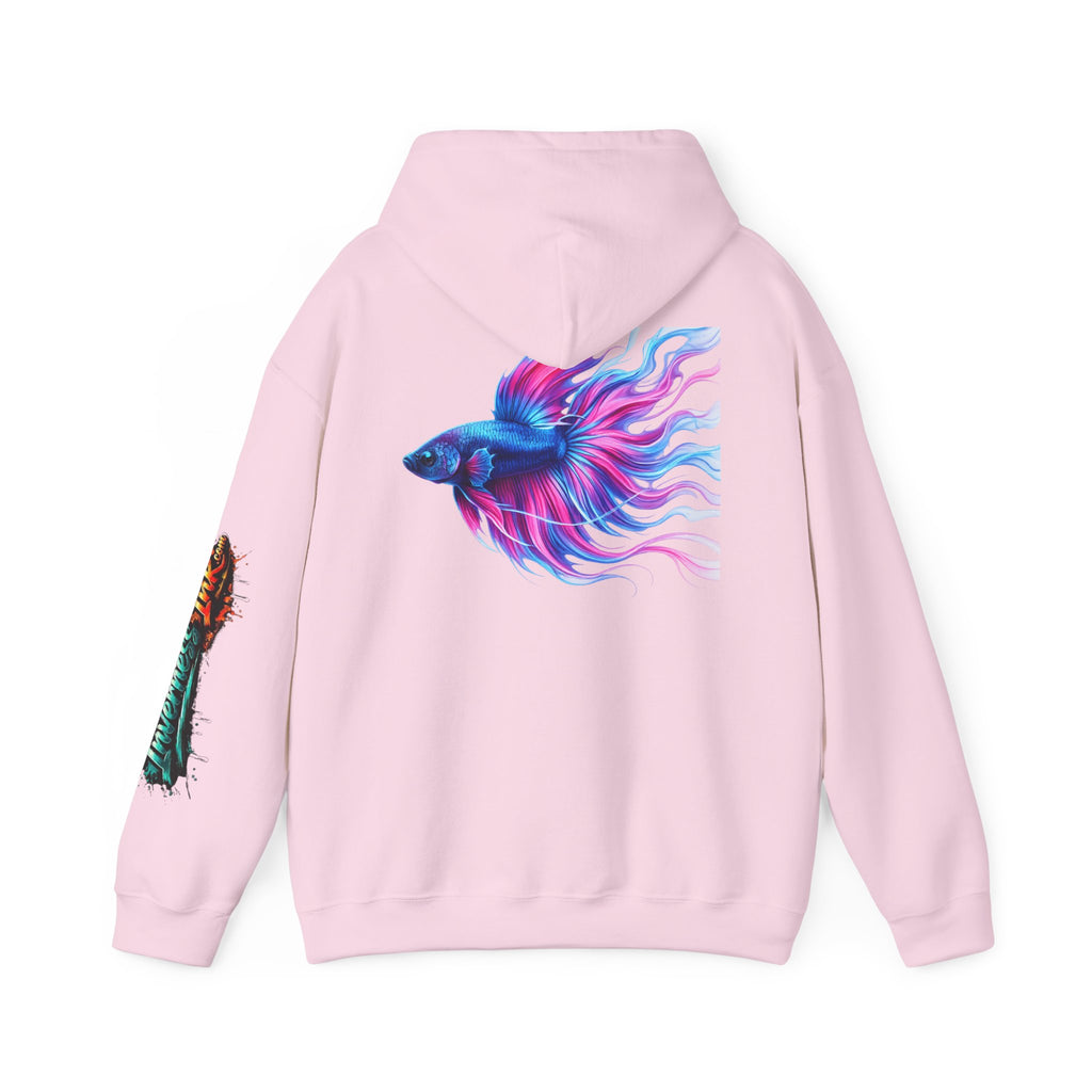 Electric Paint Betta — Artisan Series Hoodie — Inverness Ink Graphic Pullover