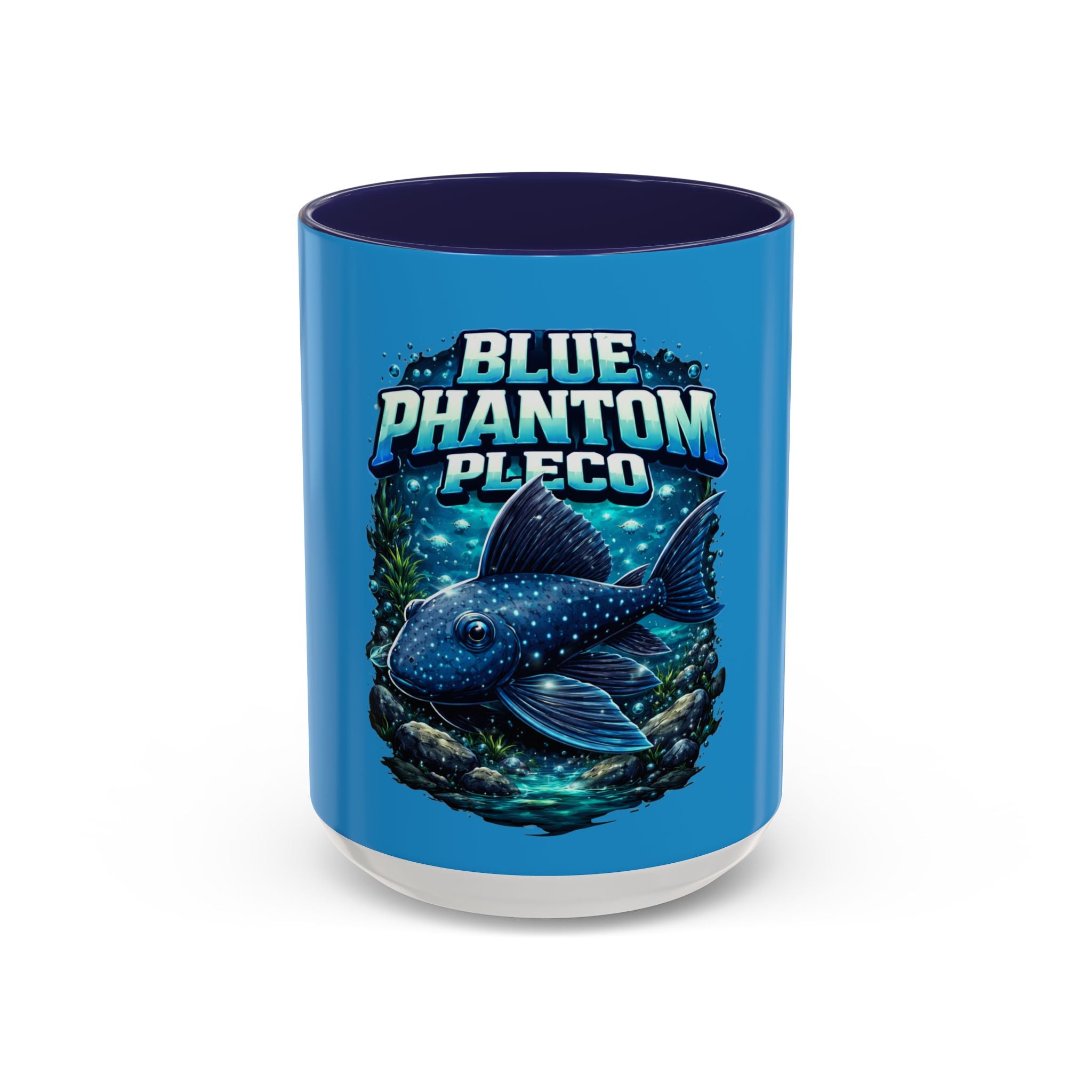 Blue Phantom Pleco Accent Coffee Mug – Aquarium Fish Lover Gift (11/15oz)