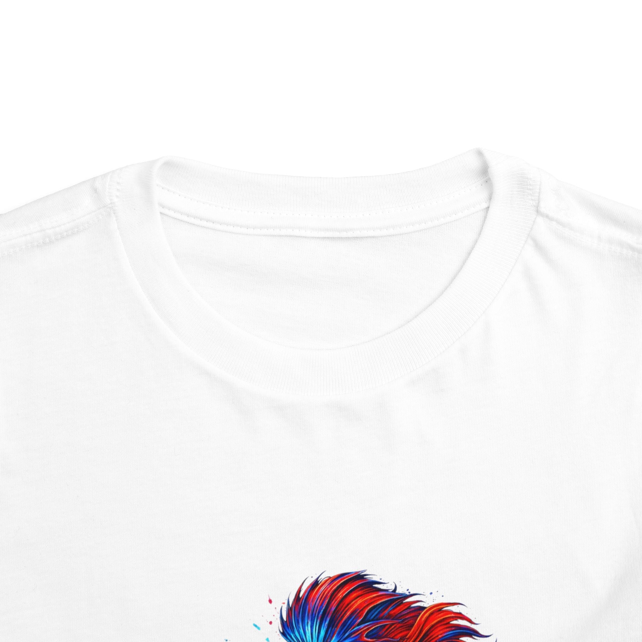 Toddler Tee - 'Fierce Betta' Colorful Betta Fish Graphic Shirt for Kids