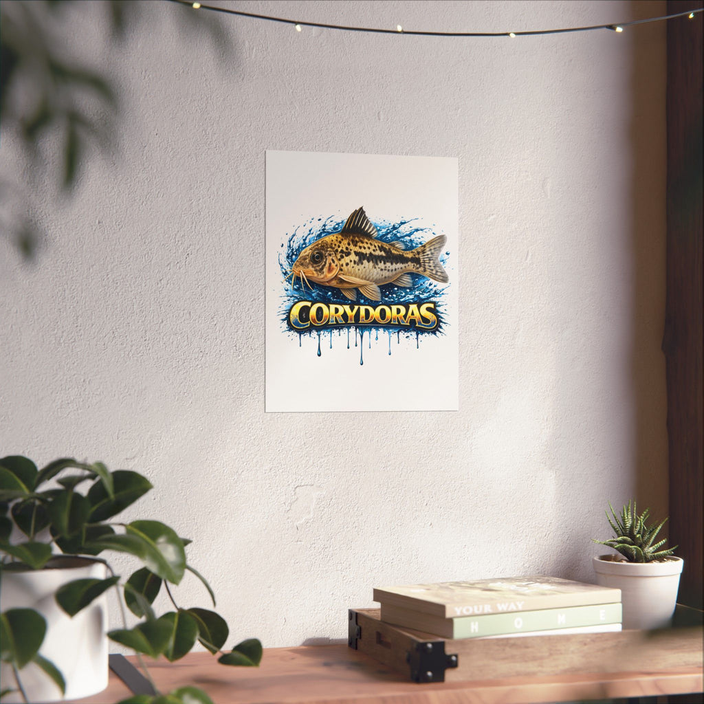 Corydoras Fish Matte Poster — Aquarium Lover Wall Art