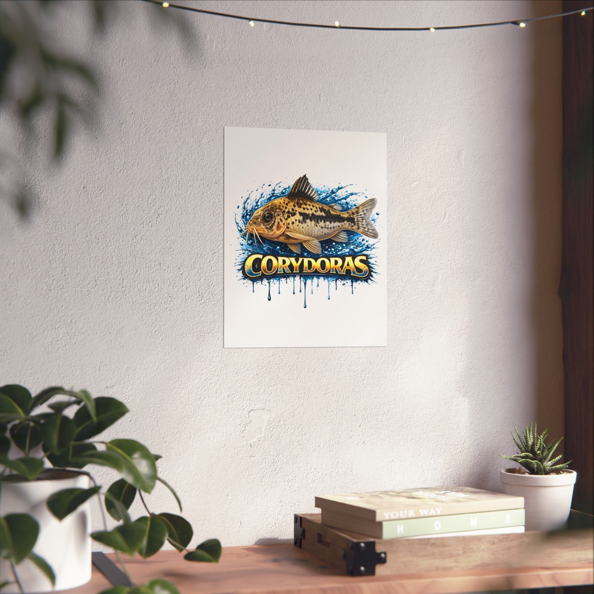 Corydoras Fish Matte Poster — Aquarium Lover Wall Art