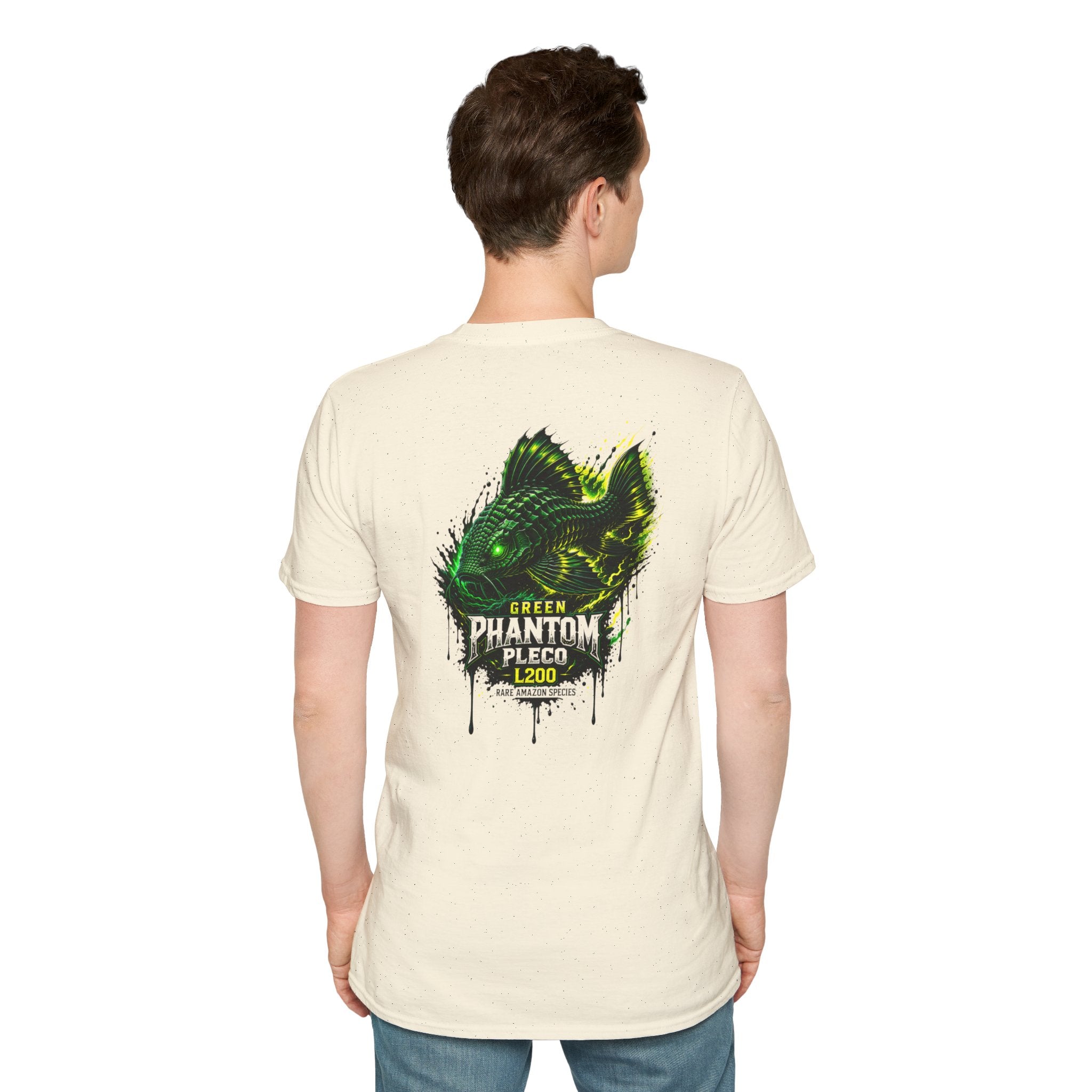 Green Phantom Pleco Tee — Graphic Fish Aquarium Shirt