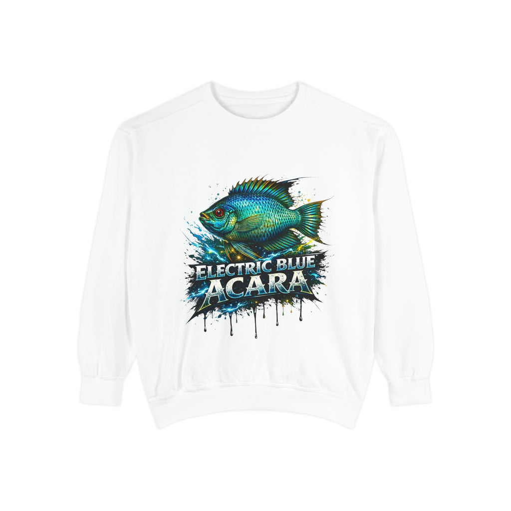 Electric Blue Acara – Garment-Dyed Premium Sweatshirt