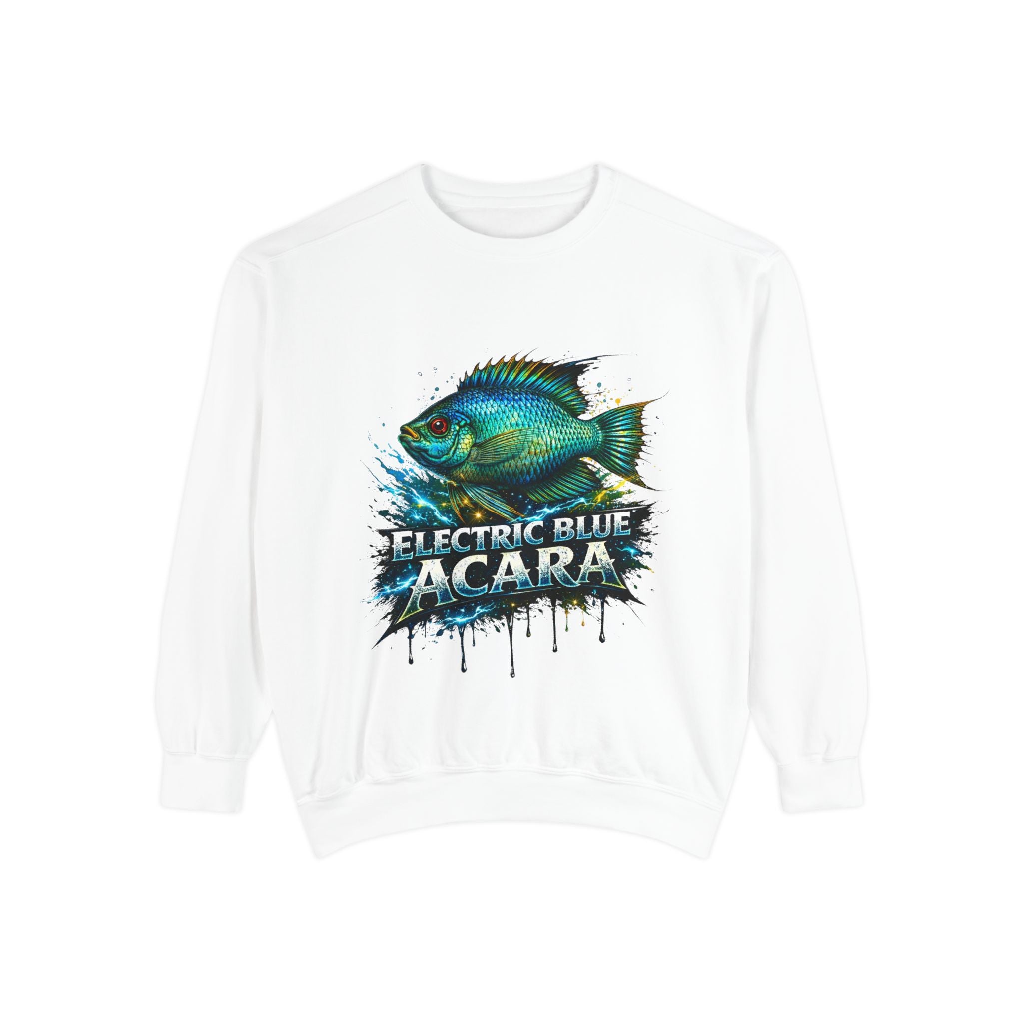 Electric Blue Acara – Garment-Dyed Premium Sweatshirt