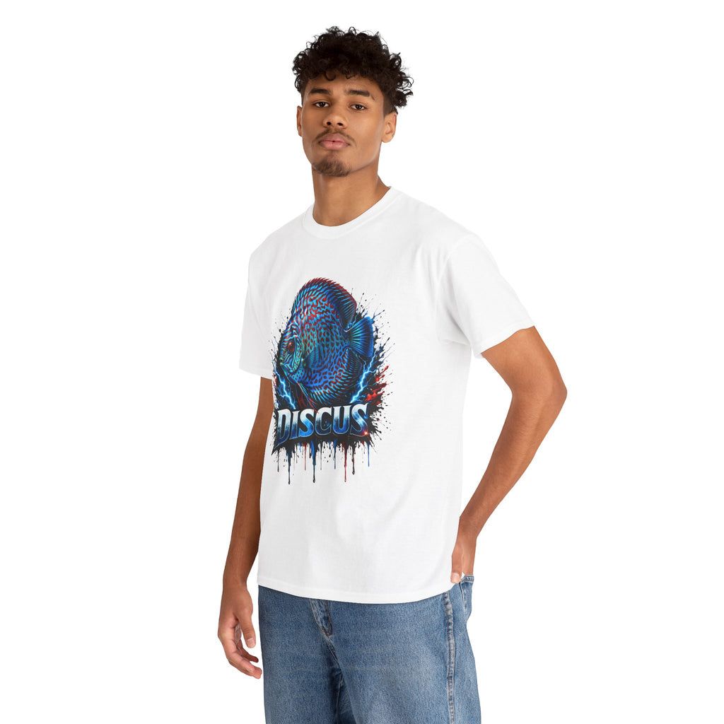 Discus Fish Graphic Tee - Vibrant Aquarium Fish Shirt