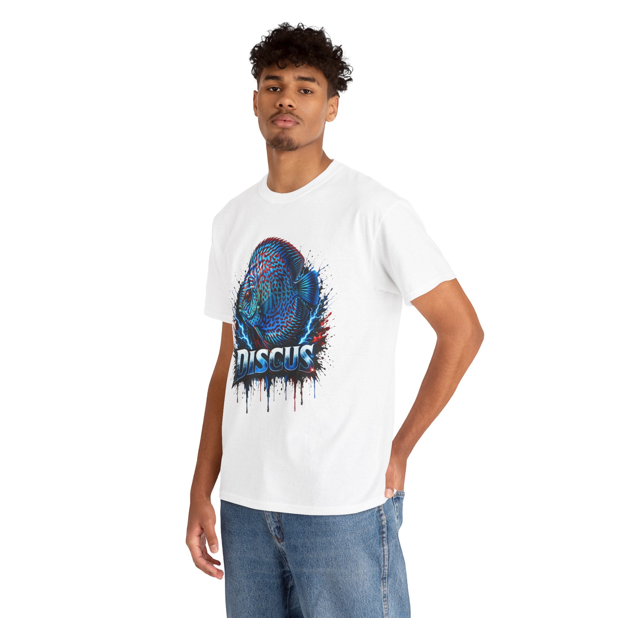 Discus Fish Graphic Tee - Vibrant Aquarium Fish Shirt