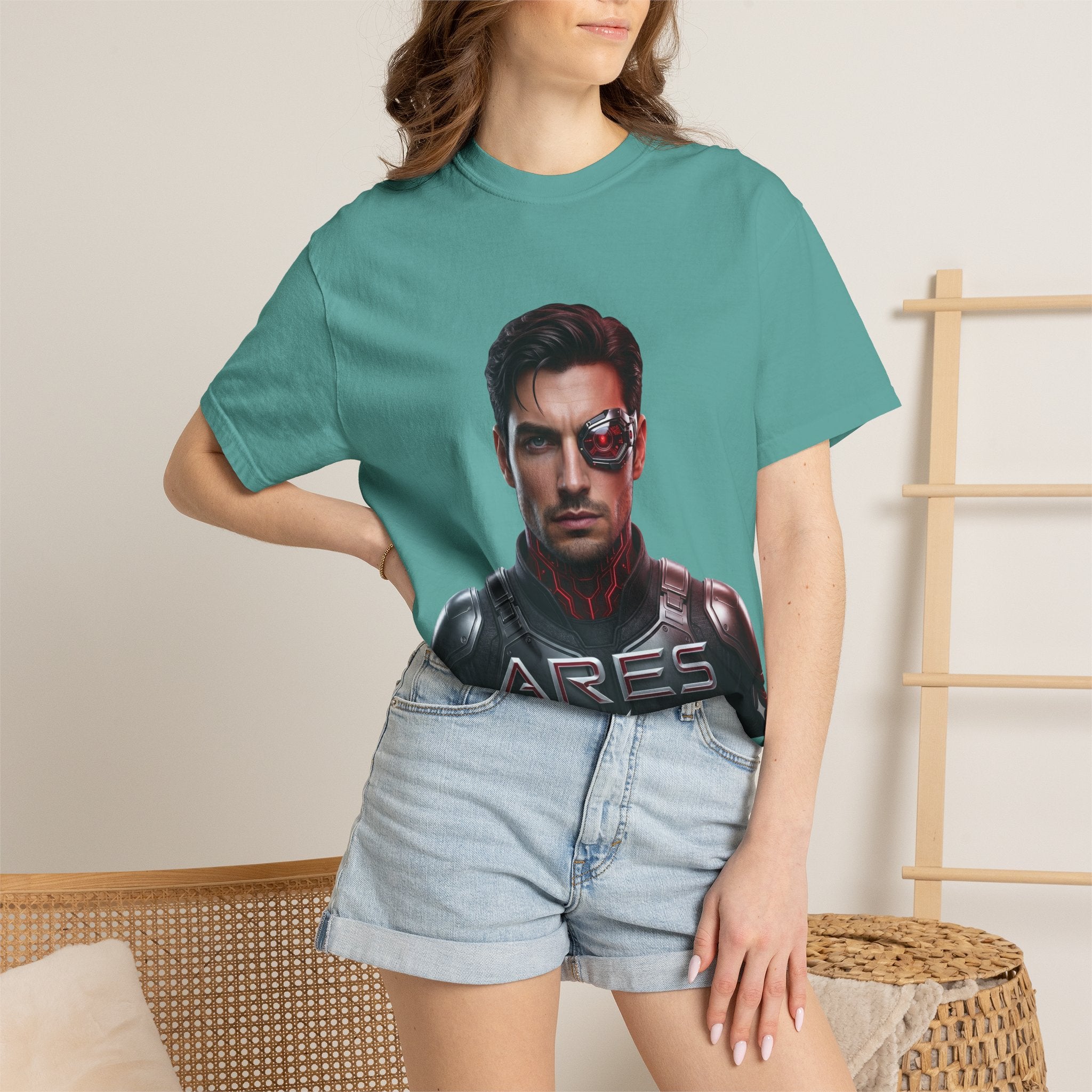 Ares Cyborg Portrait T-Shirt