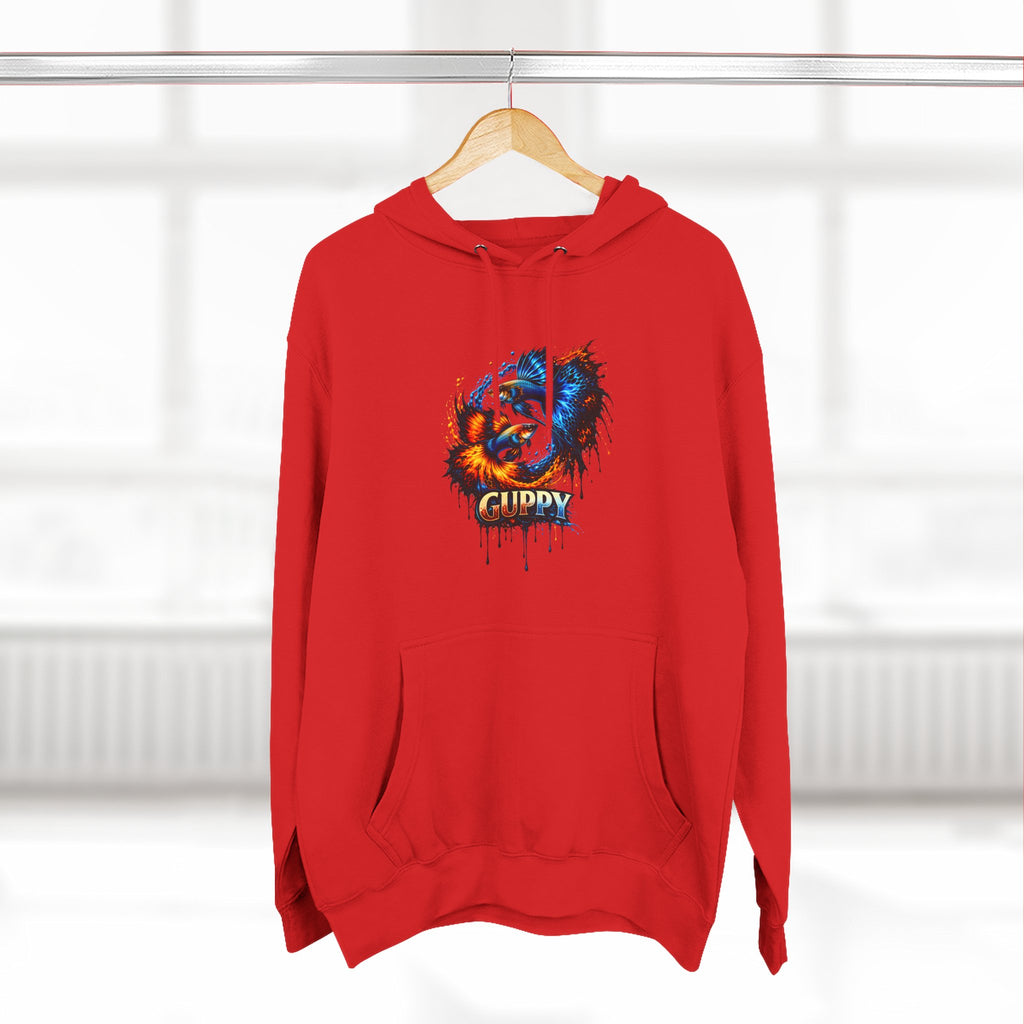 Fire & Ice Guppy – Premium Three-Panel Fleece Hoodie