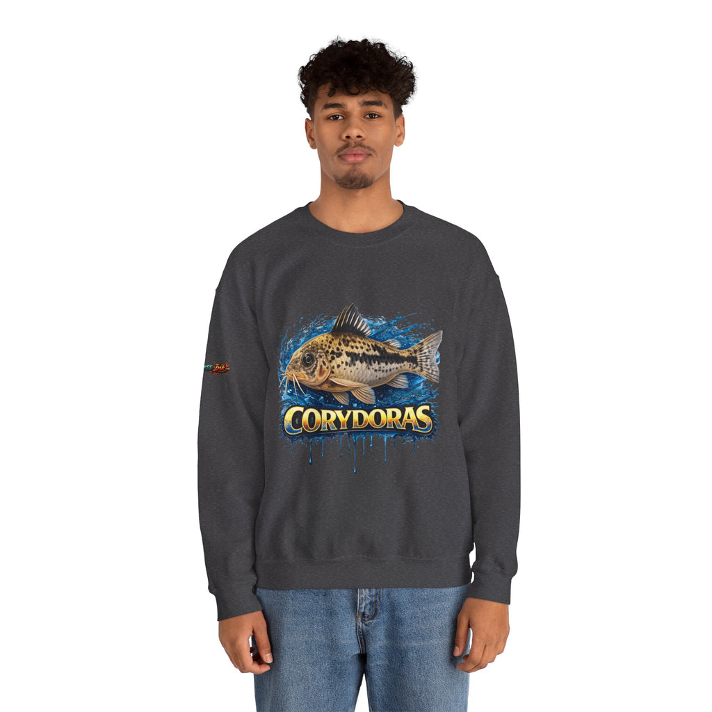 Peppered Corydoras Fish Crewneck Sweatshirt – Aquatic Aquarium Lover Tee