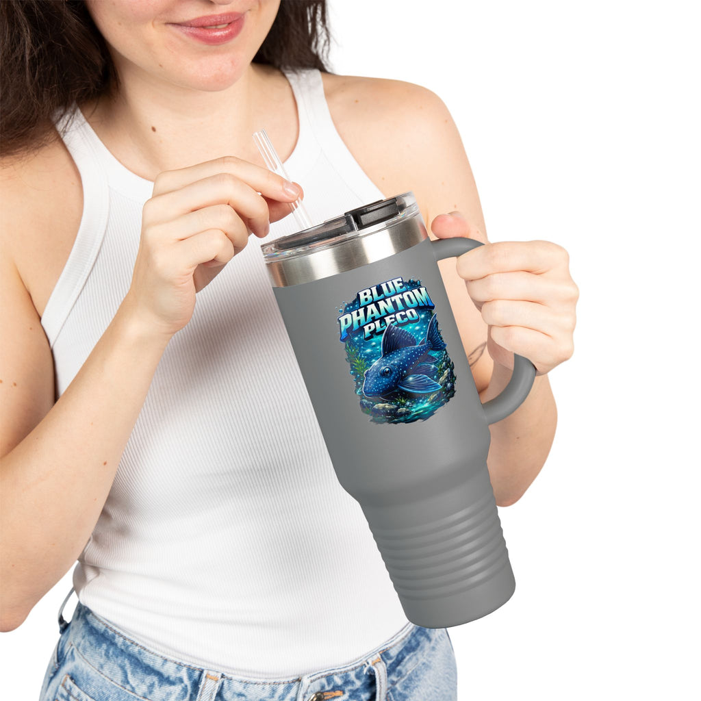 Blue Phantom Pleco L-128 – 40oz Premium Insulated Travel Mug, 40oz