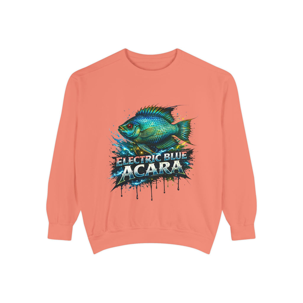 Electric Blue Acara – Garment-Dyed Premium Sweatshirt