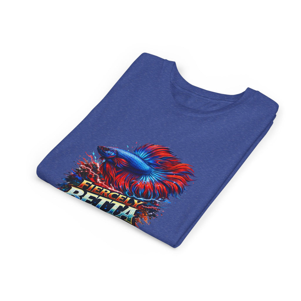 Fiercely Betta Youth Tee - Colorful Betta Fish Graphic Shirt