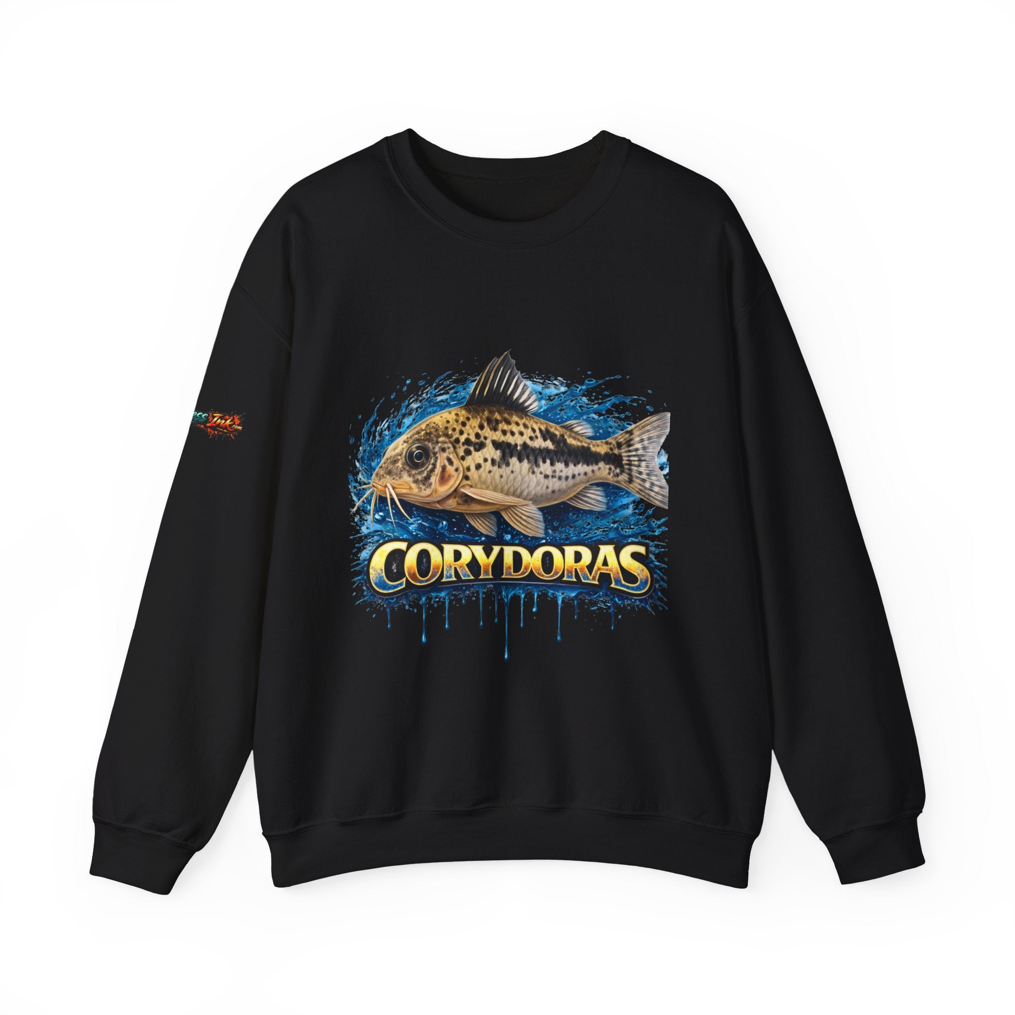 Peppered Corydoras Fish Crewneck Sweatshirt – Aquatic Aquarium Lover Tee
