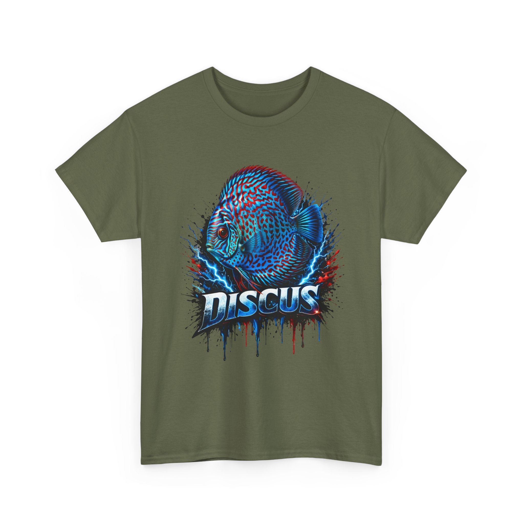Discus Fish Graphic Tee - Vibrant Aquarium Fish Shirt