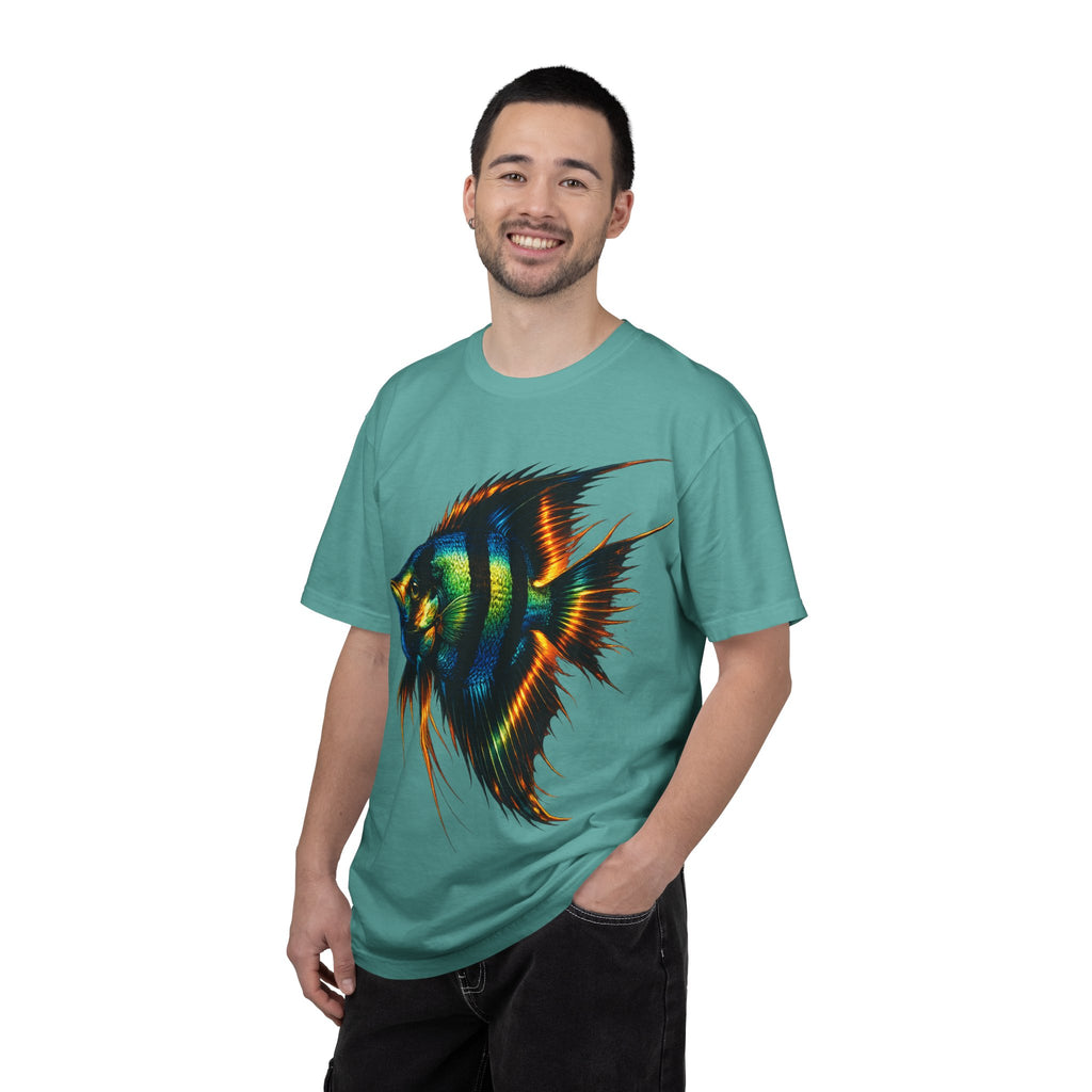 Angelfish Graphic T-Shirt — Vibrant Tropical Fish Illustration