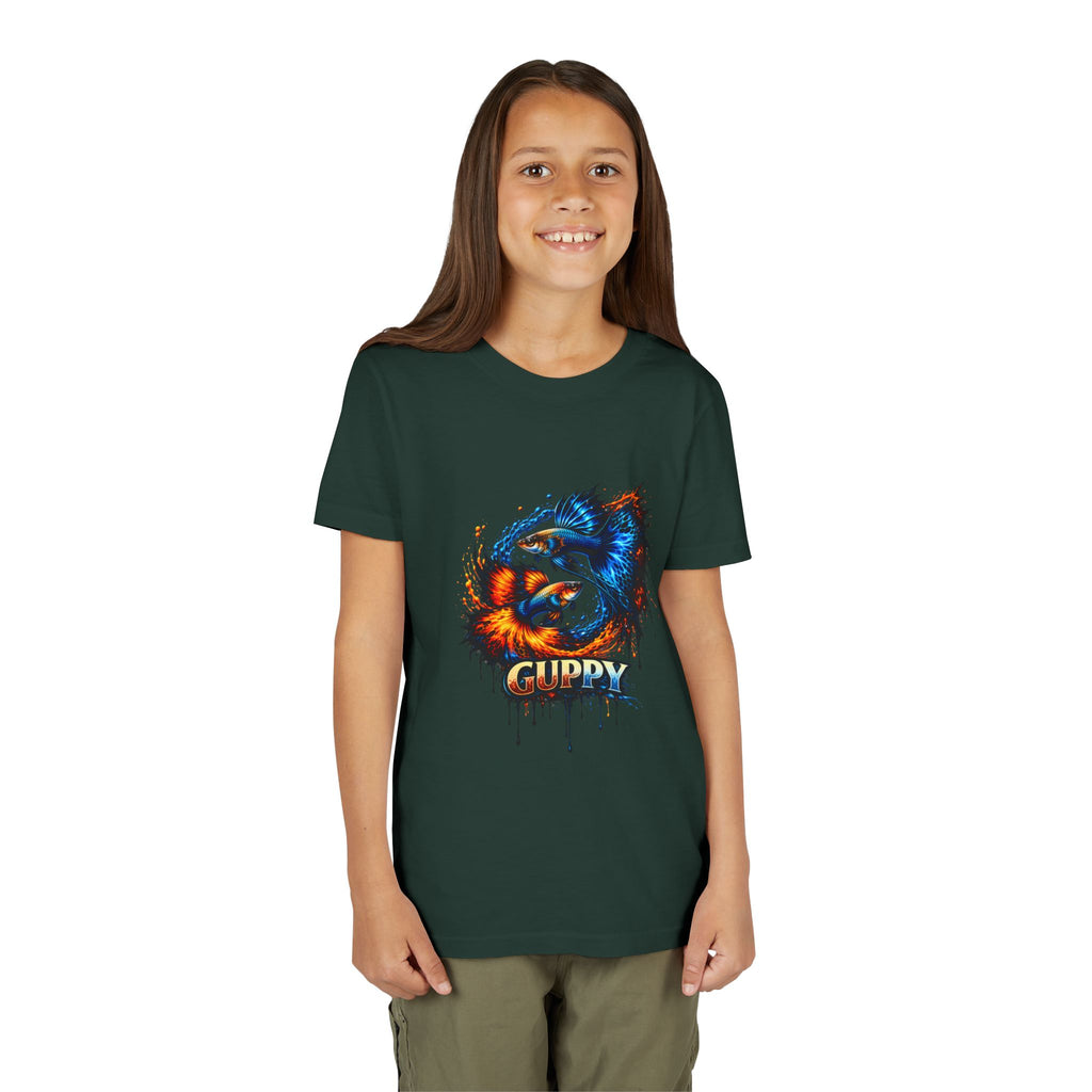 Fire & Ice Guppy – Youth "Neon Flare" Premium Tee
