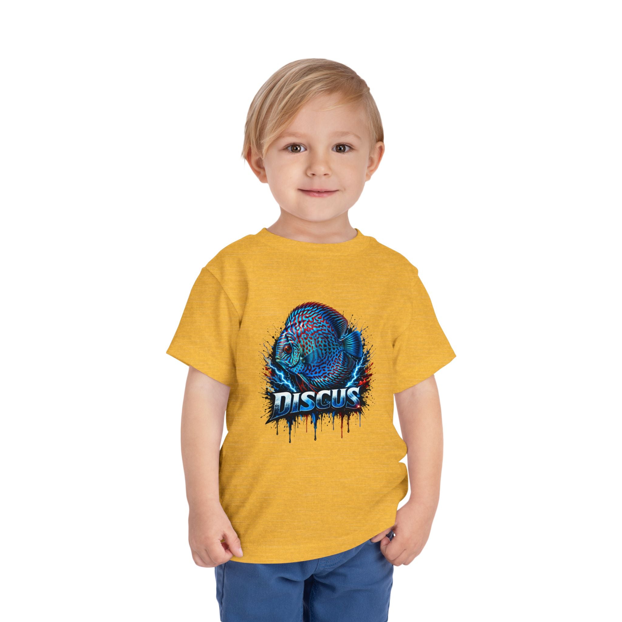 Toddler Tee - Colorful Discus Fish Graphic "Discus"