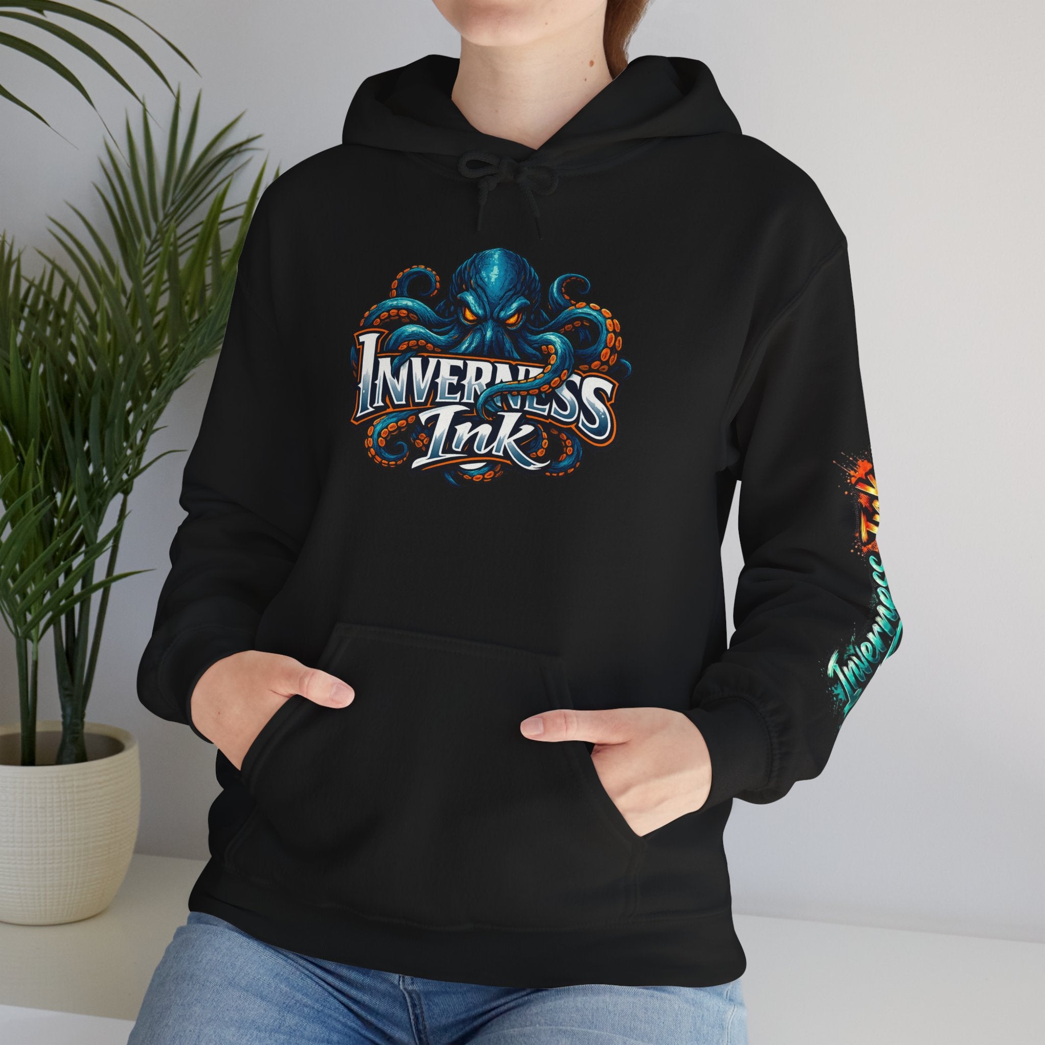 Electric Paint Betta — Artisan Series Hoodie — Inverness Ink Graphic Pullover