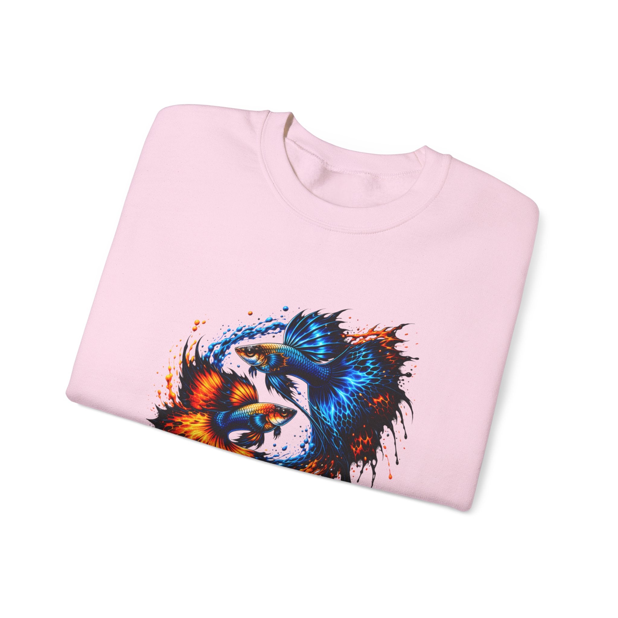 Fire & Ice Guppy – Premium "Neon Flare" Crewneck Sweatshirt