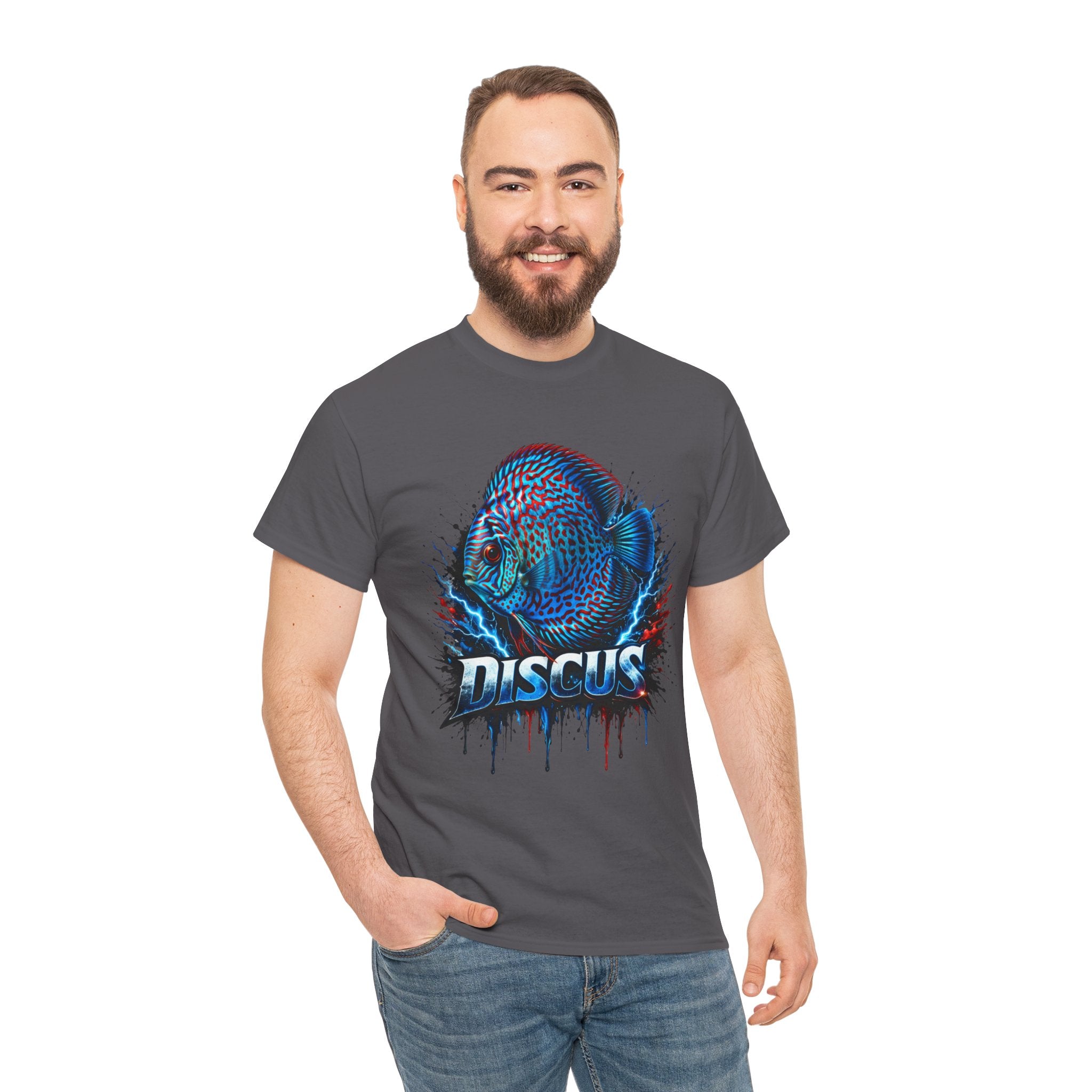 Discus Fish Graphic Tee - Vibrant Aquarium Fish Shirt