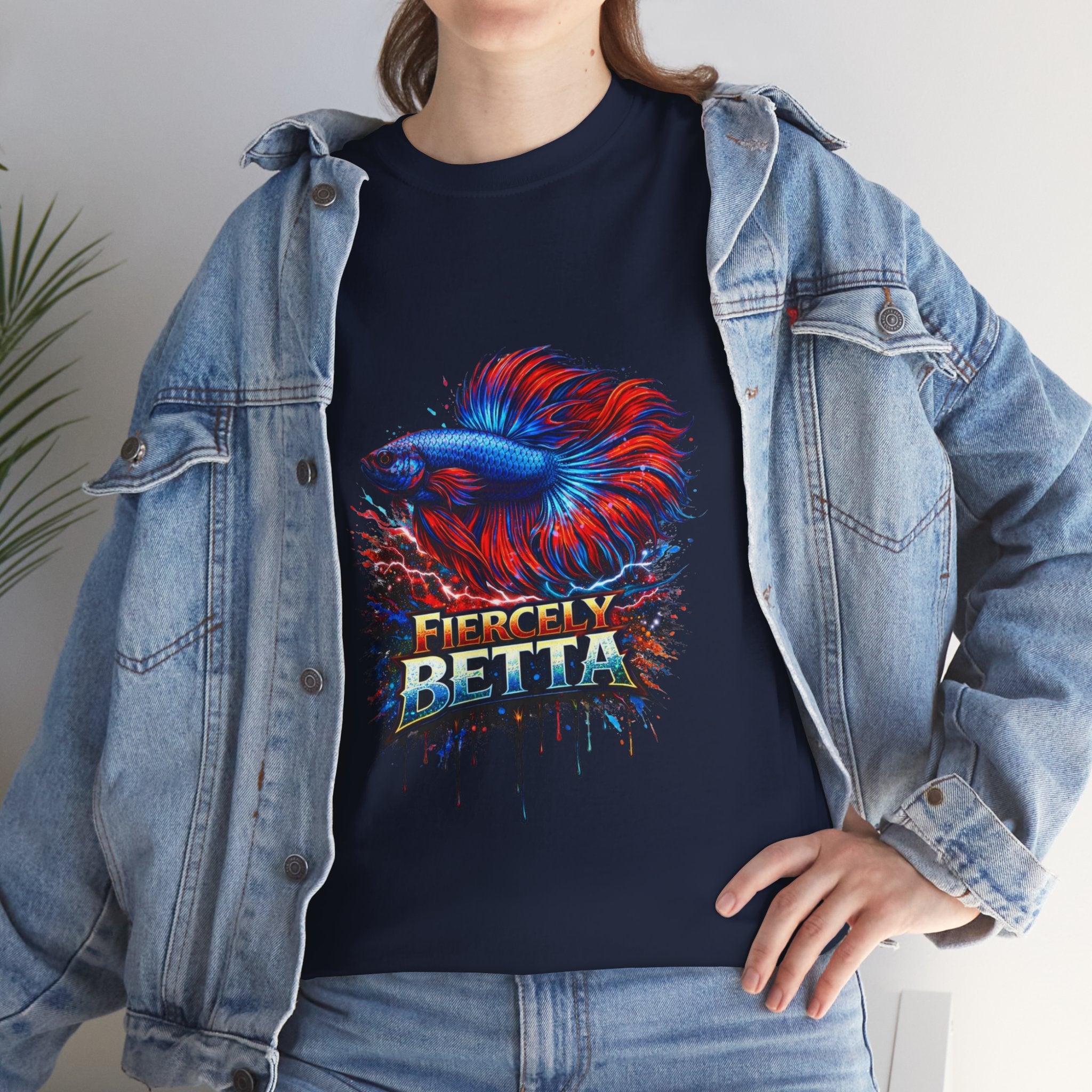Betta Fish T-Shirt — Fiercely Betta Colorful Aquarium Fish Tee