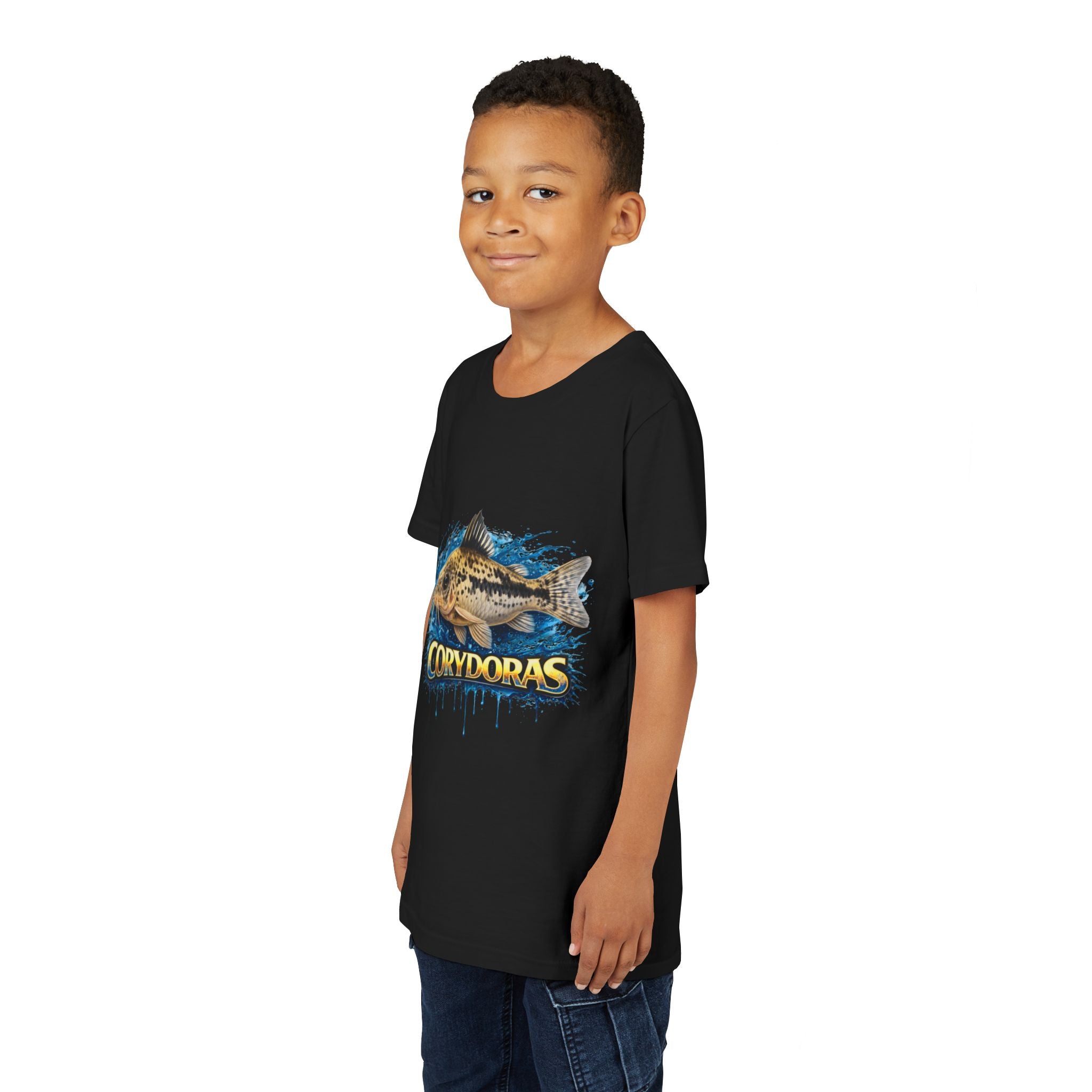 Corydoras Fish Youth Tee – Cute Aquarium Catfish Graphic Shirt