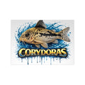 Peppered Cory Photopaper Poster — Colorful Aquarium Catfish Art Print