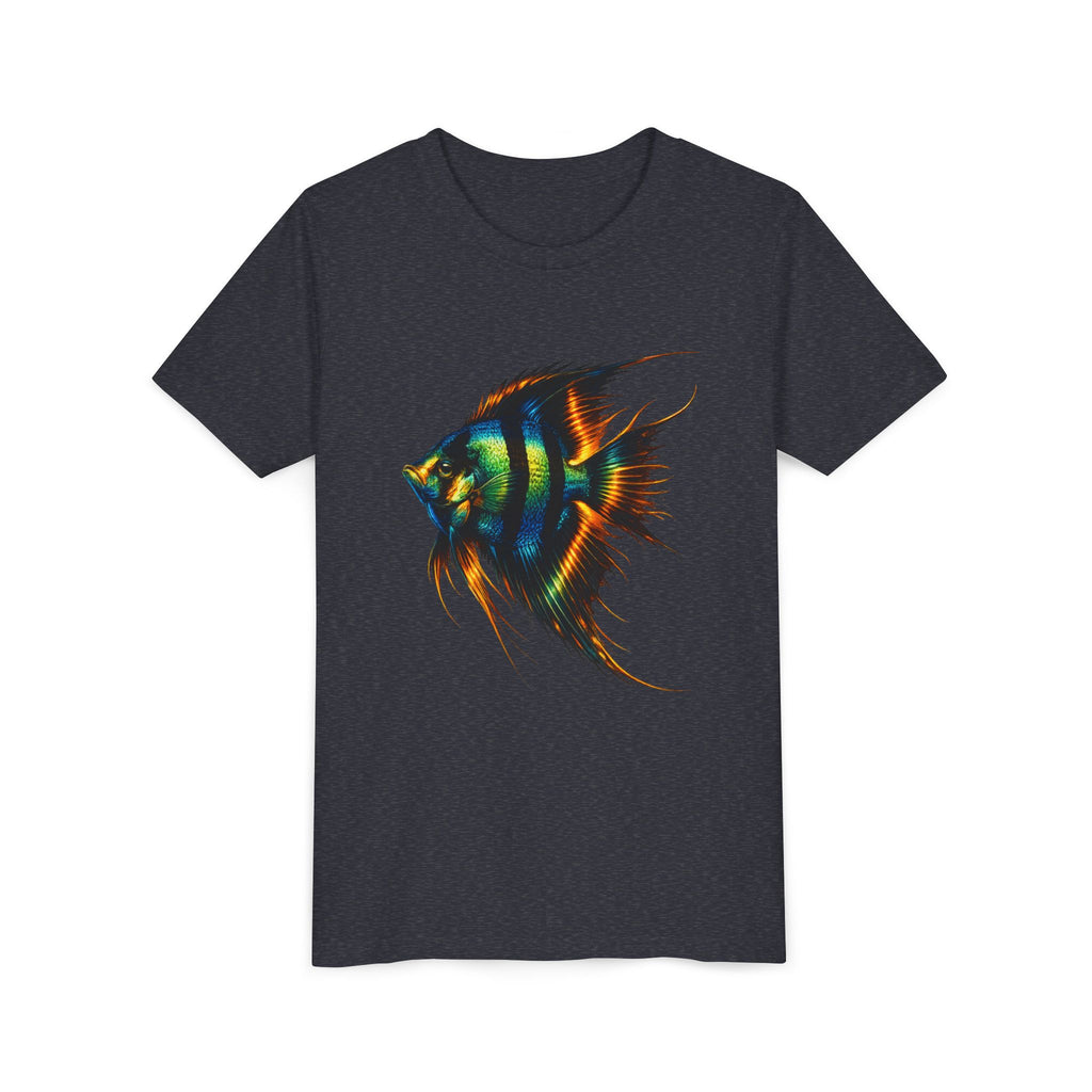 Angelfish Youth Tee – Colorful Aquarium Fish Graphic Shirt for Kids