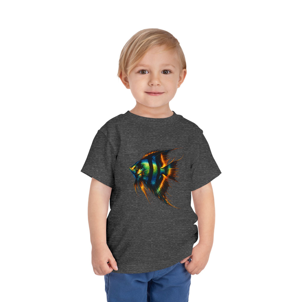 Toddler Tee - Colorful Aquarium Angelfish Graphic Shirt