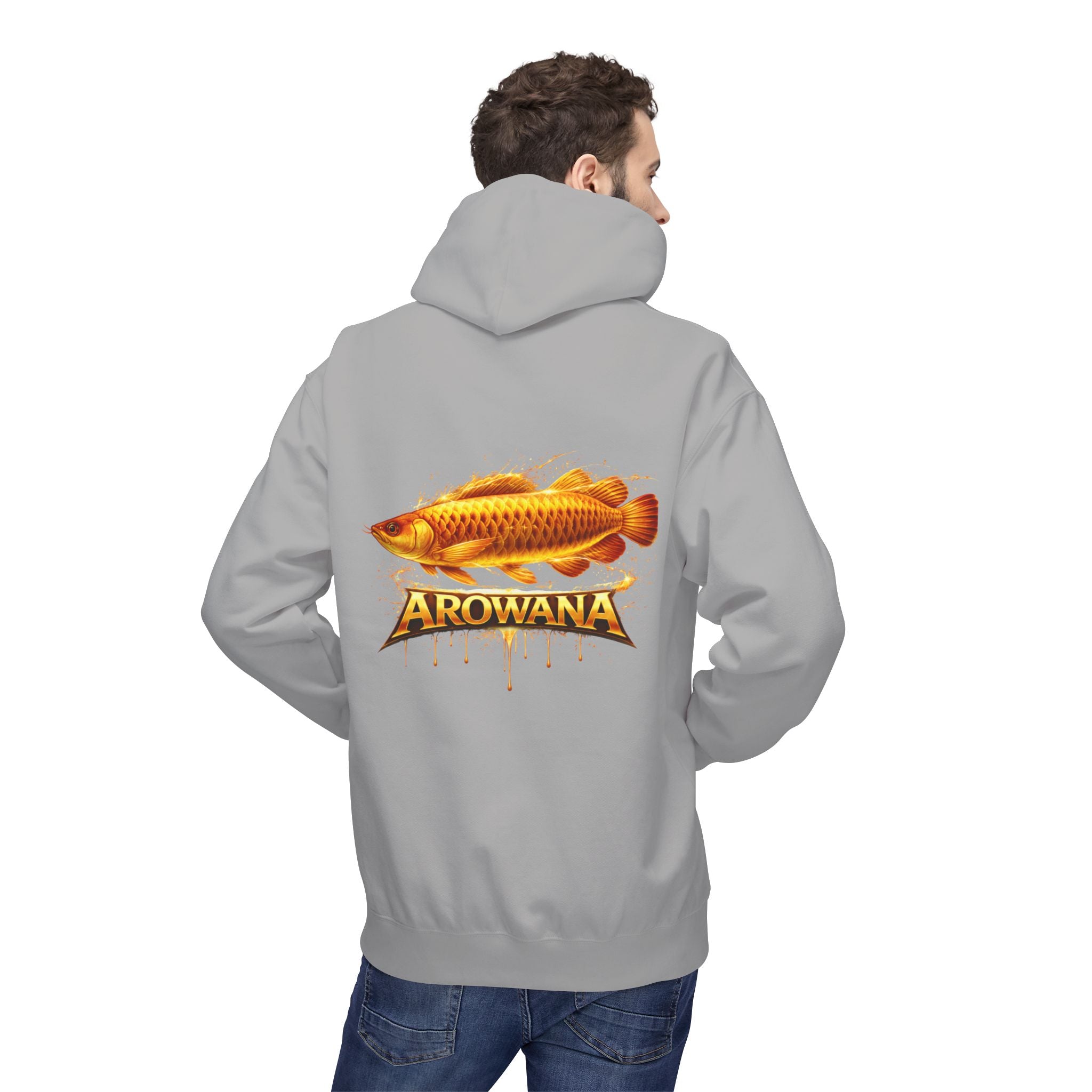 Arowana Fish Graphic Hoodie – Golden Arowana Design