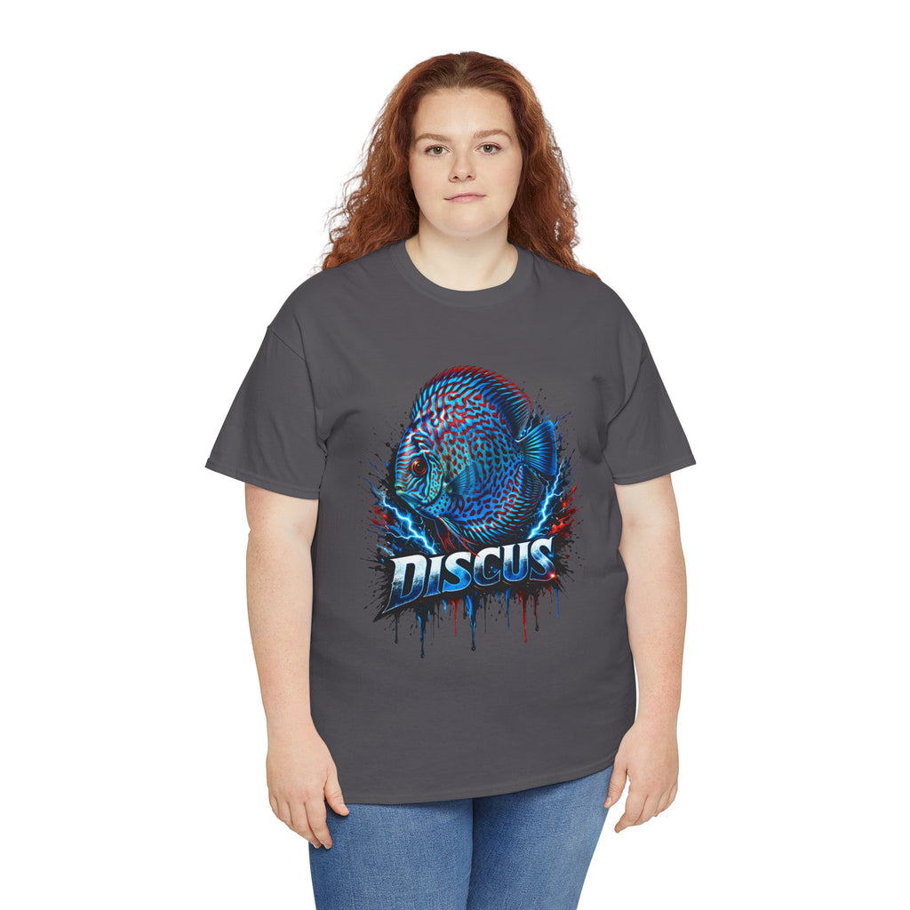 Discus Fish Graphic Tee - Vibrant Aquarium Fish Shirt