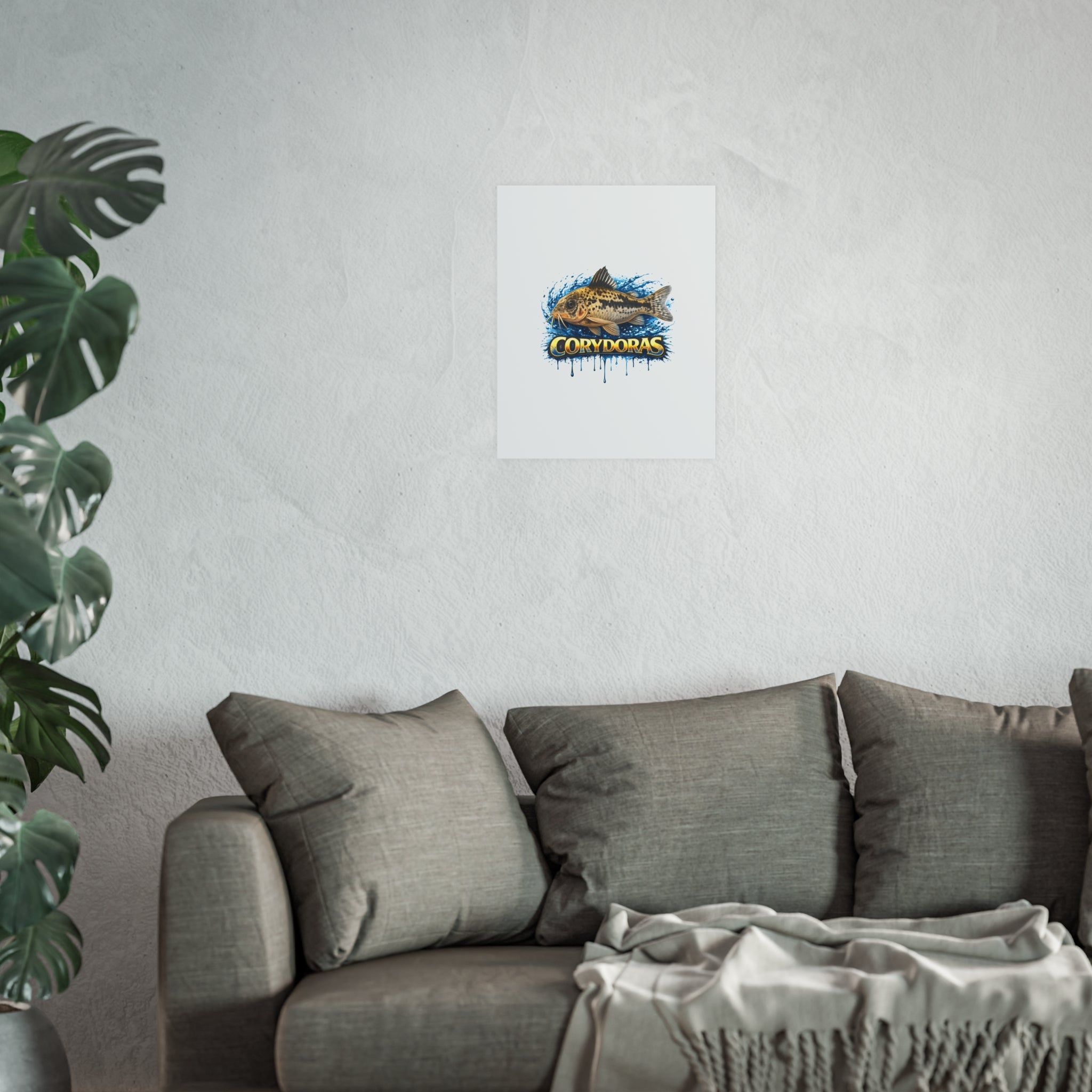 Corydoras Fish Poster — Decorative Aquarium Art Print (Satin/Matte)