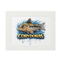 Peppered Corydoras Fish Fine Art Print with Passepartout Frame