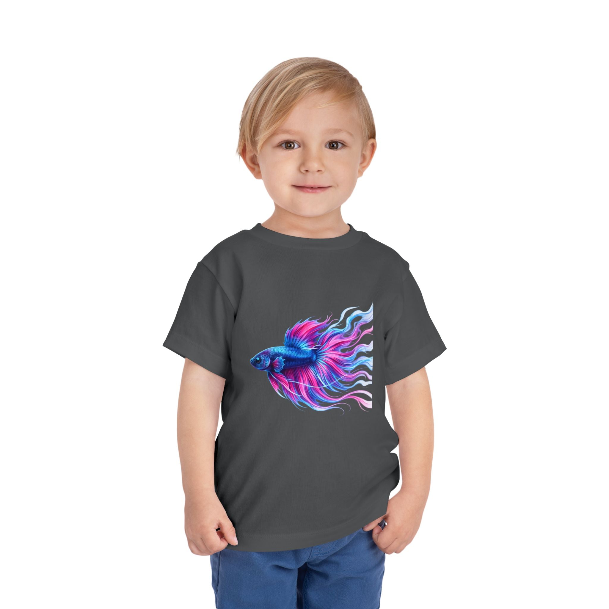 Toddler Tee — Colorful Betta Fish Graphic Kids Shirt