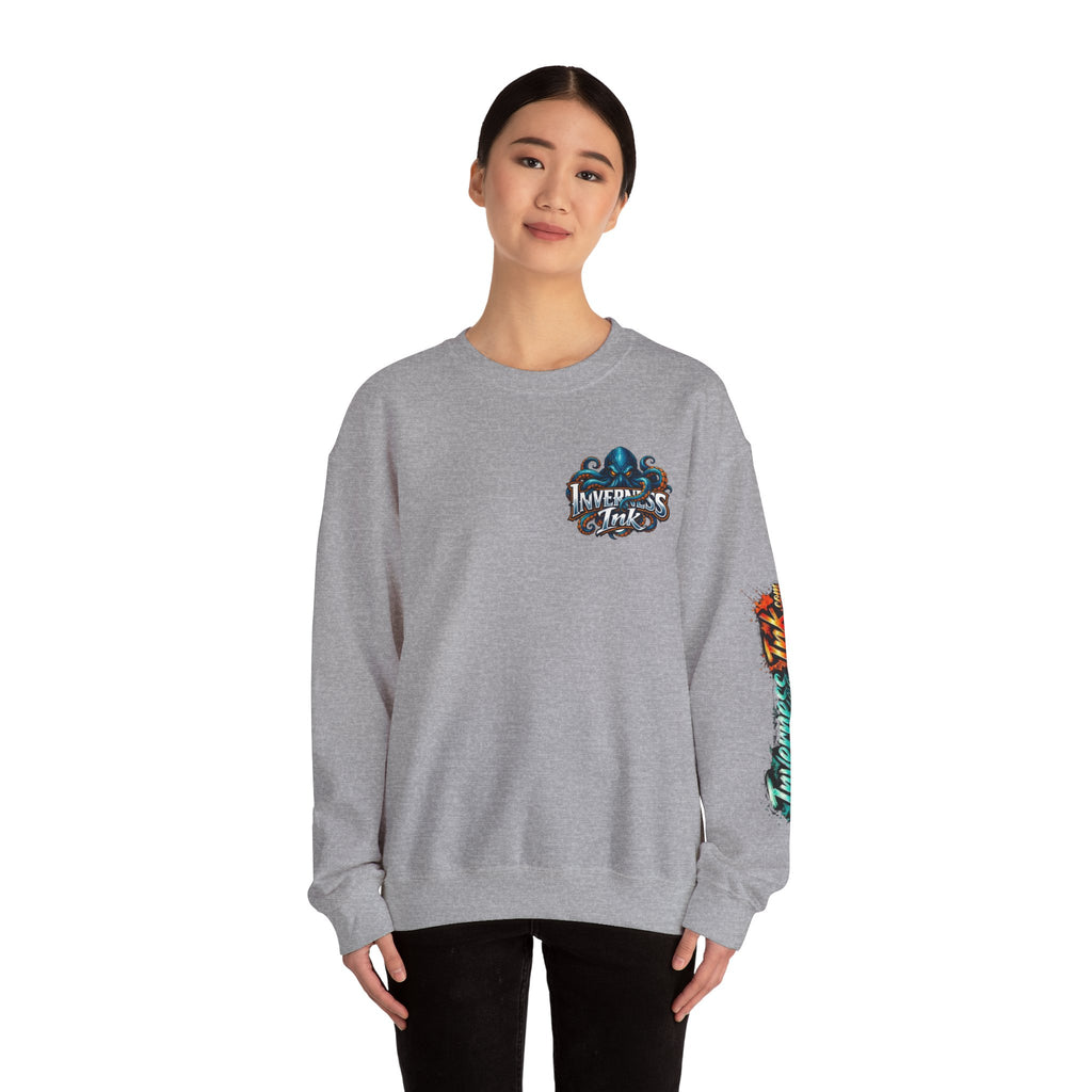Betta Fish Crewneck Sweatshirt — Colorful Neon Tropical Fish Graphic