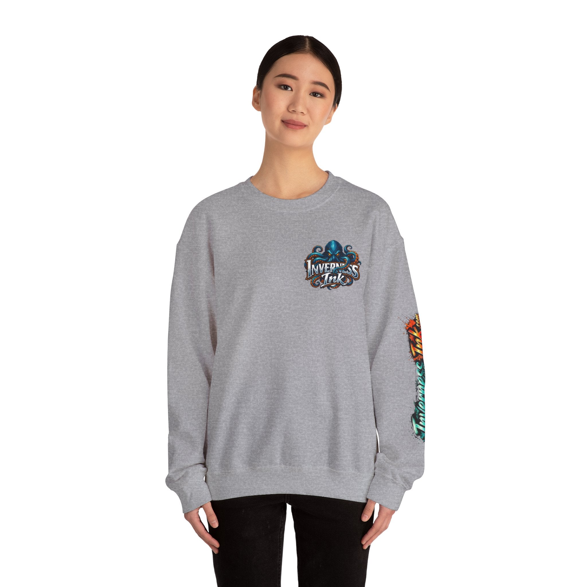 Betta Fish Crewneck Sweatshirt — Colorful Neon Tropical Fish Graphic