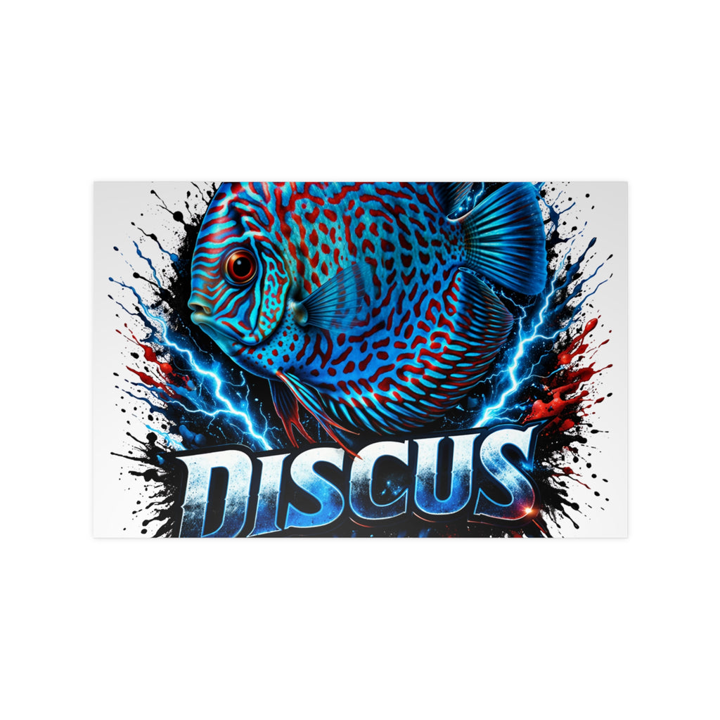 Discus Fish Photopaper Poster – Vibrant Aquarium Wall Art