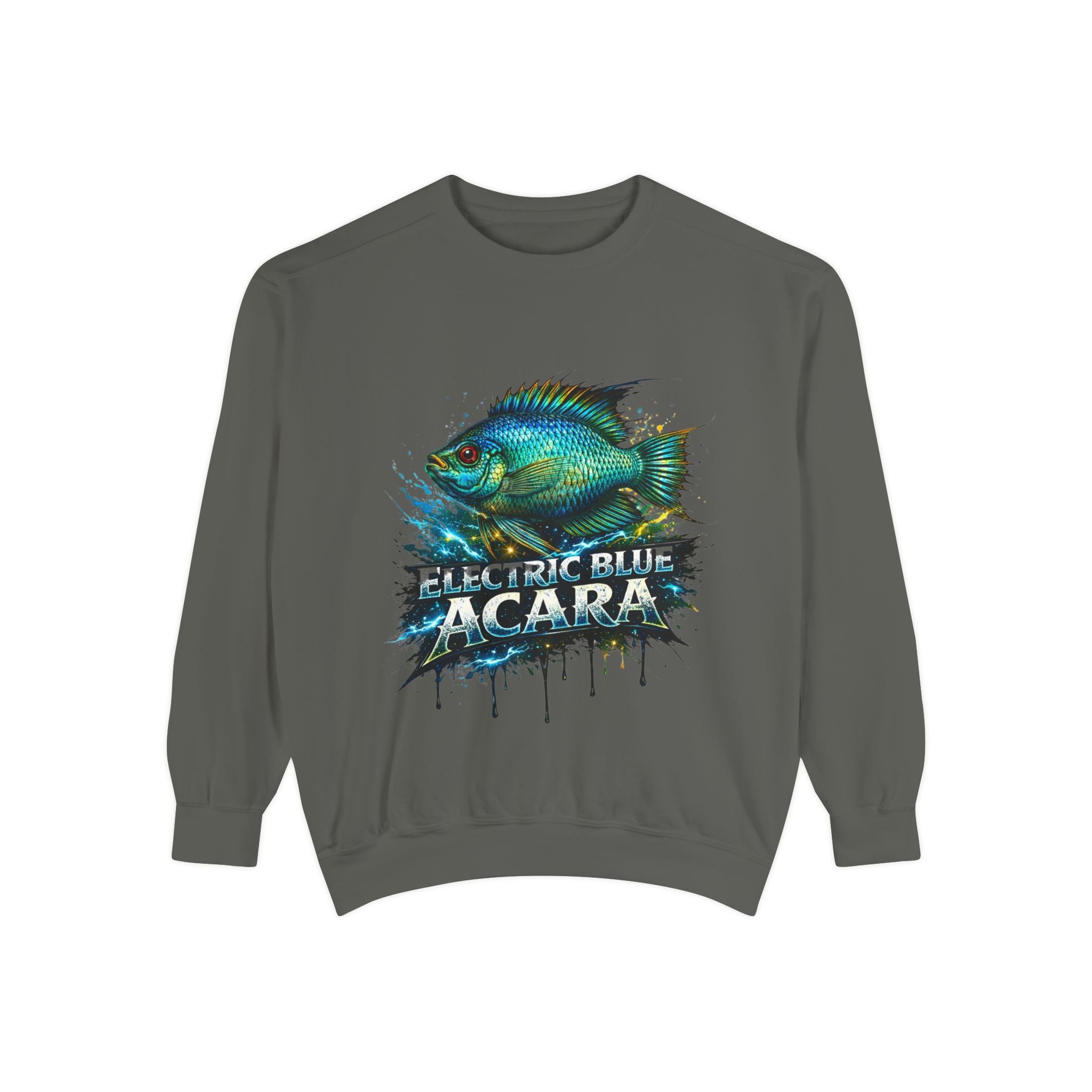 Electric Blue Acara – Garment-Dyed Premium Sweatshirt